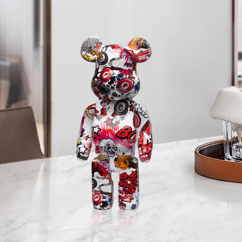 Graffiti Bear Figurine